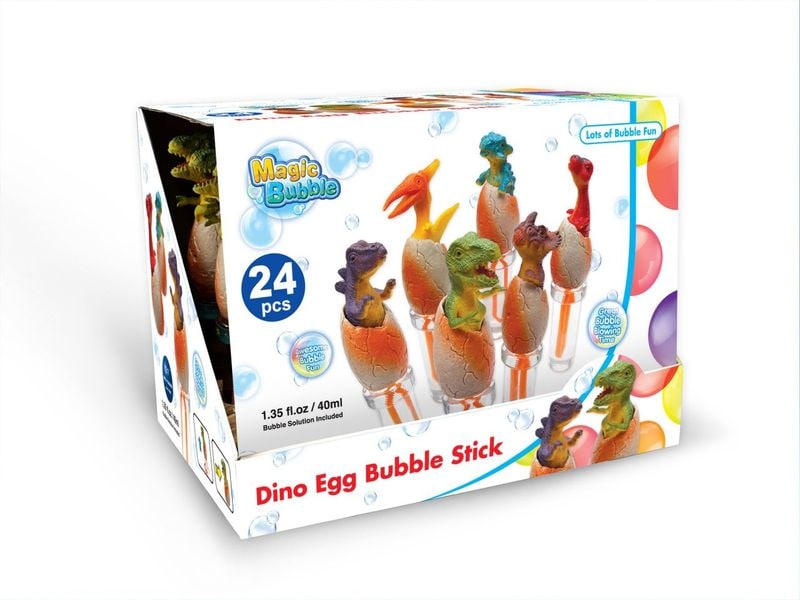 Totally Seifenblasen Dino Egg Bubble Stick assortiert Seifenblasen
