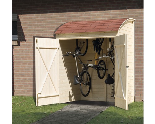 fiets- en multifunctionele box weka Biel 160x134x223 cm naturel
