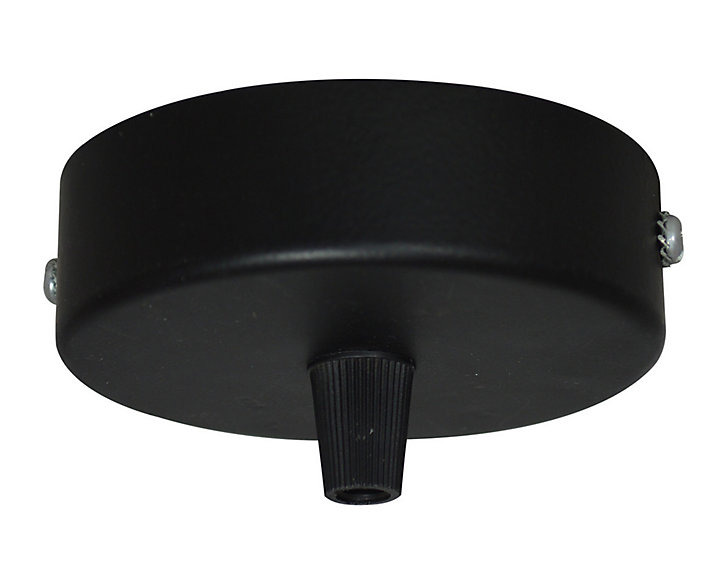 Pavillon cylindrique TIBELEC métal noir Ø90 x H.25 mm