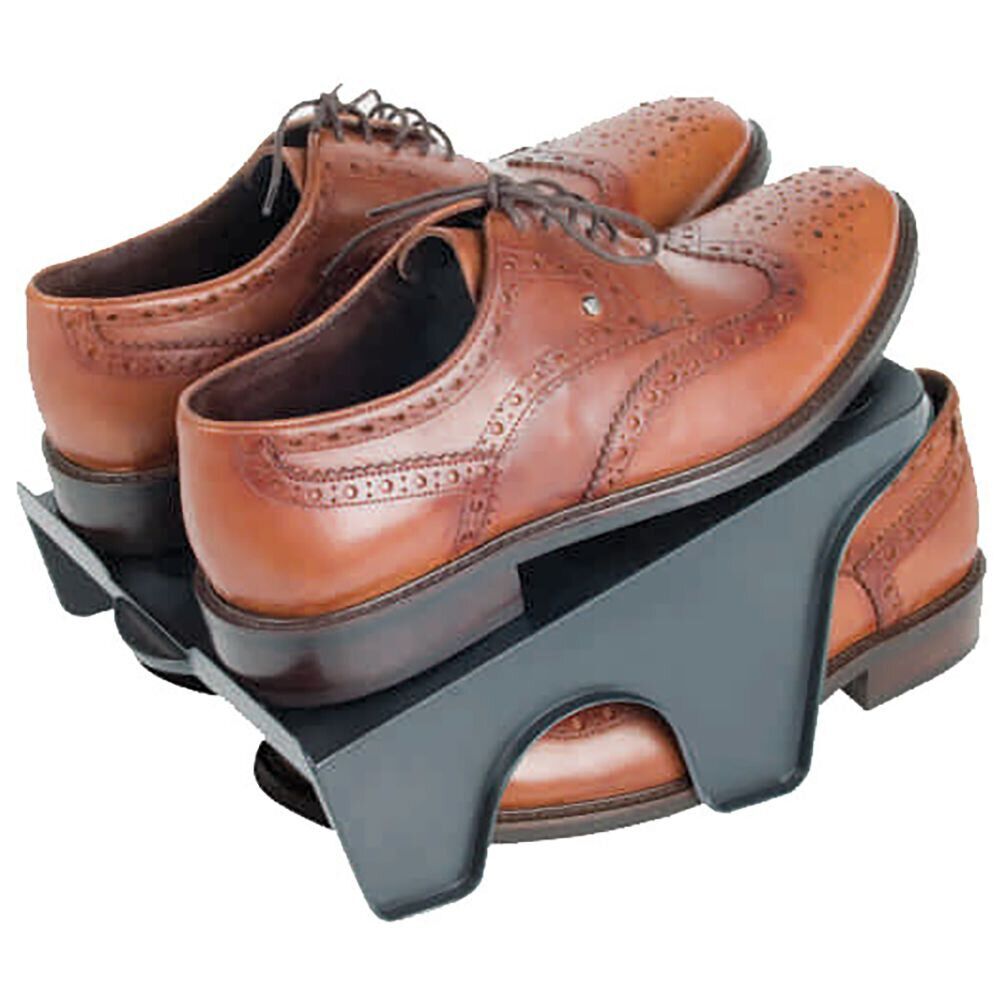 Lot de 2 rampes rangement pour chaussures Sun Day polypropylène noir