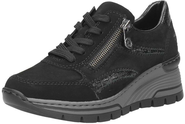 Rieker Veterschoenen Laag zwart