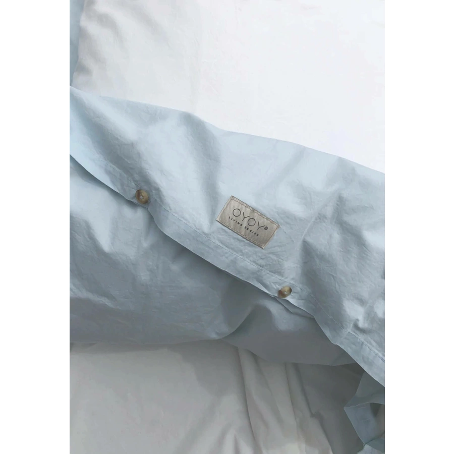 OYOY Bettwäsche Nuku Bedding - Adult Ekstra H220 x W140 cm ice blue