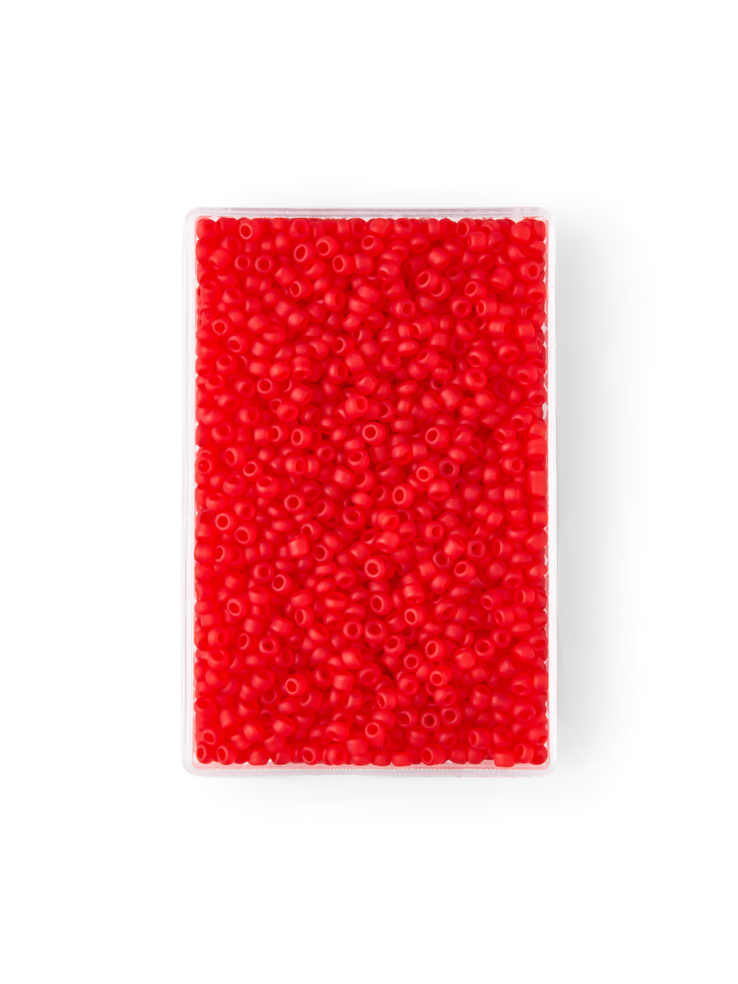 Glasperler | Glas. 2 x 1,5 mm. 25 g. | Red