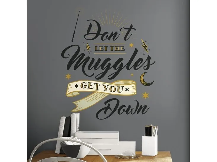 Harry Potter MUGGLES QUOTE Wallstickers