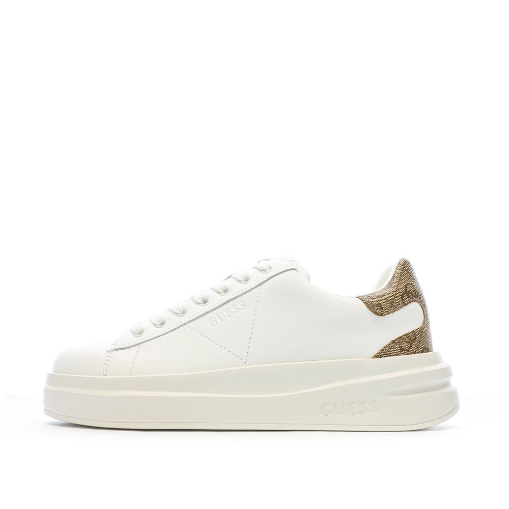 Guess Baskets Blanches Femme Guess Elbina