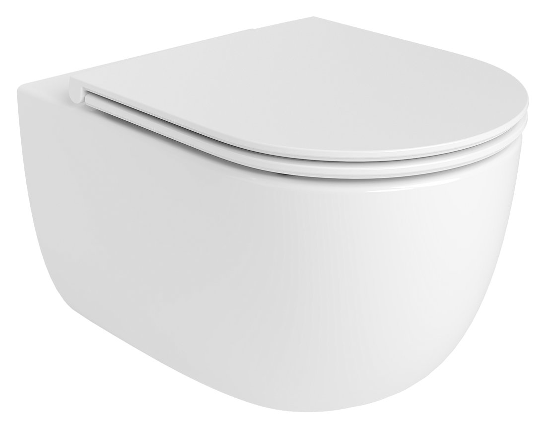 Bruckner Glanz toiletzitting softclose met quick release 36x44cm wit