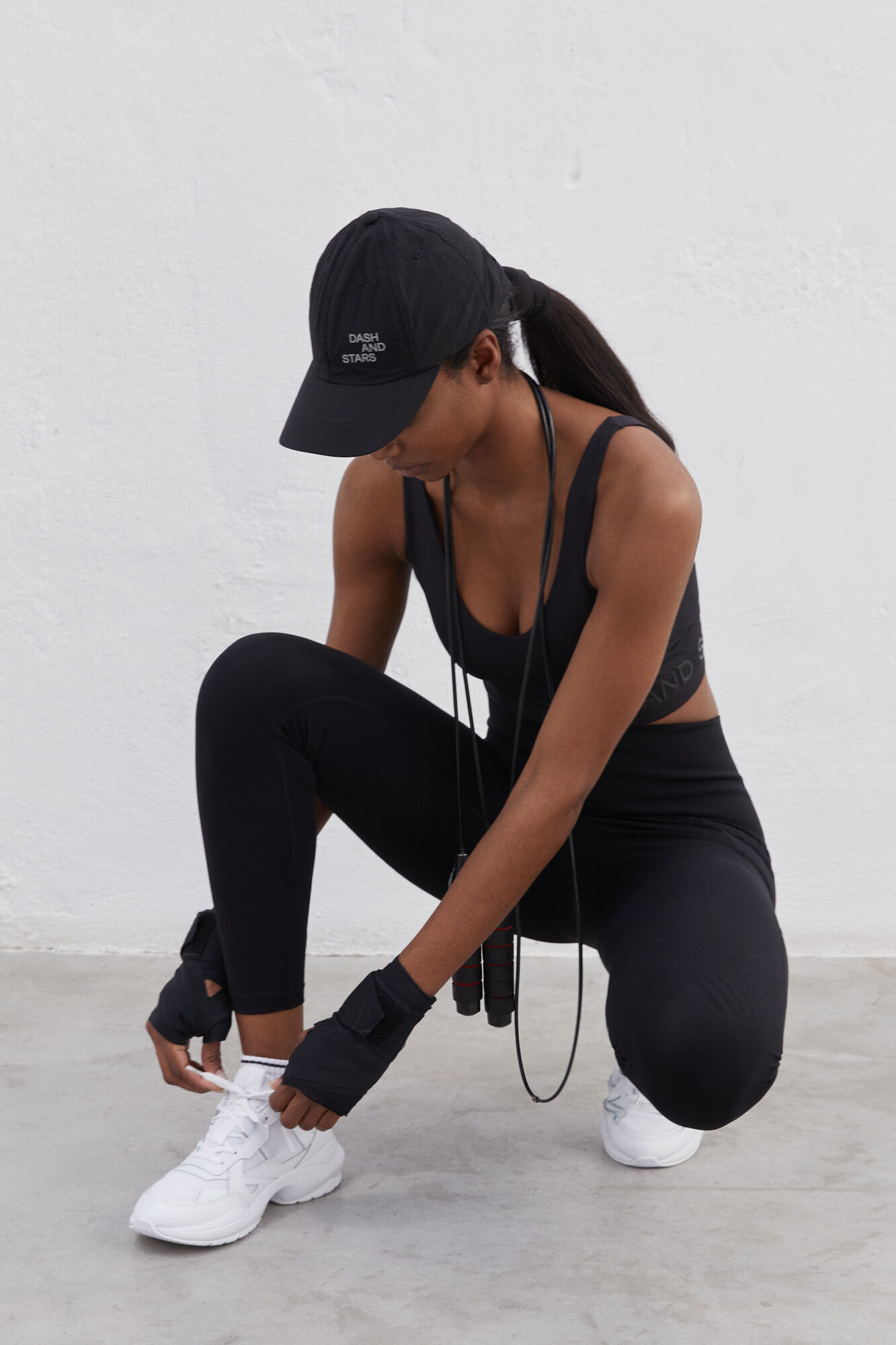 Leggings Power Sculpt em microfibra preta