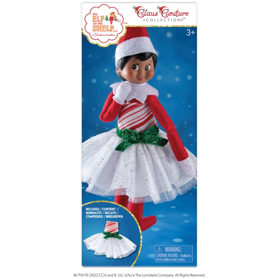 Elf on the Shelf The Elf on the Shelf® Elf Outfit - Weißes Glitzerkleid Mehrfarbig