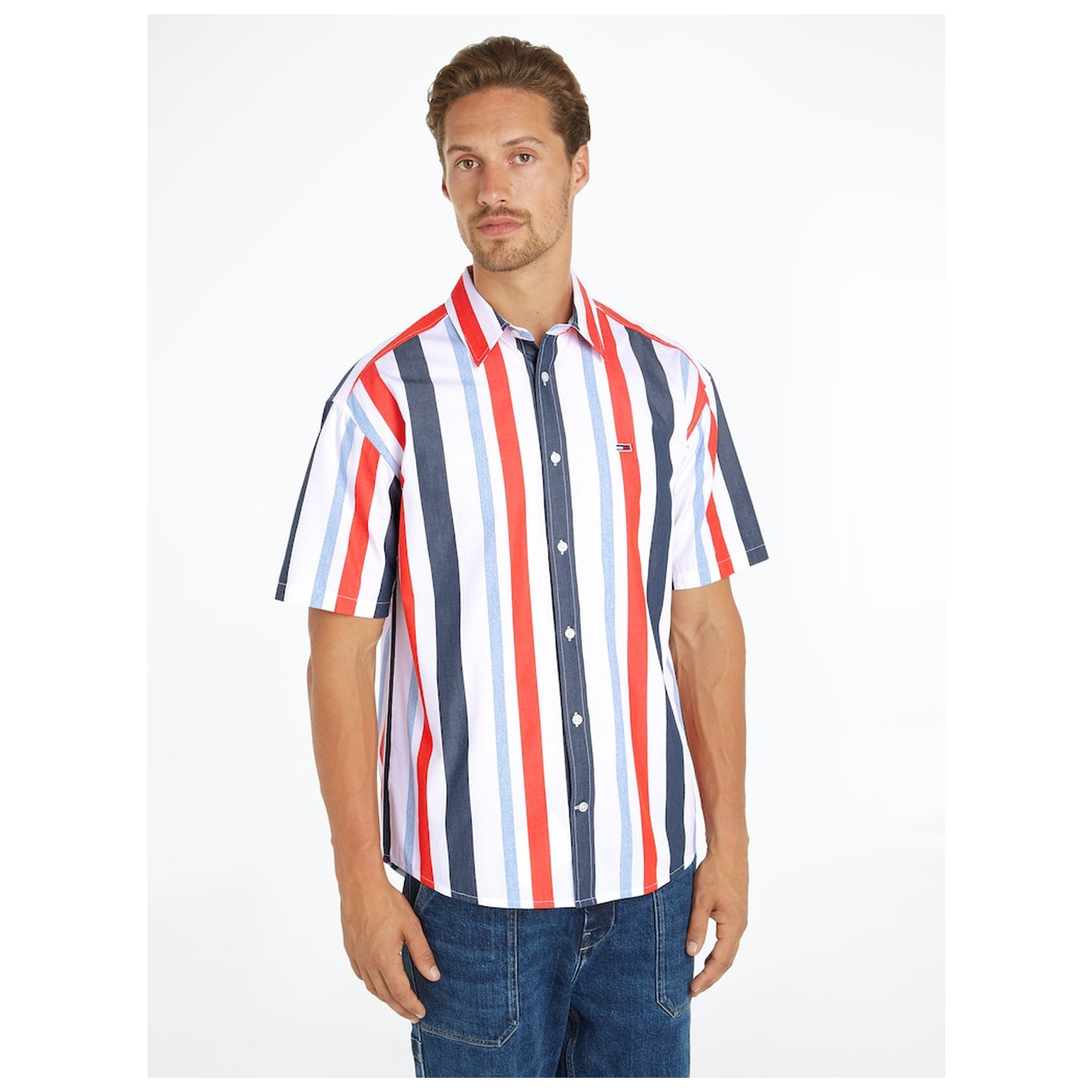Tommy Jeans TJM RLX STRIPES SHIRT