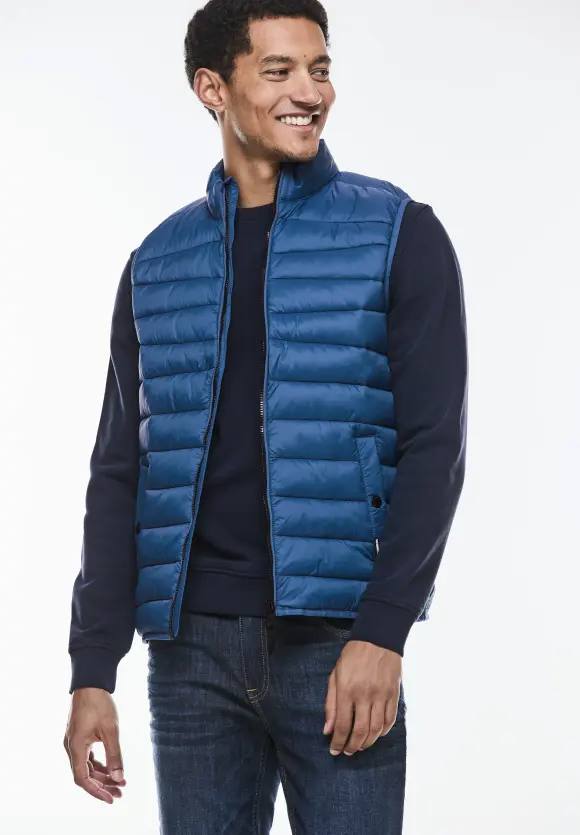 Leichte Steppweste - kite blue
