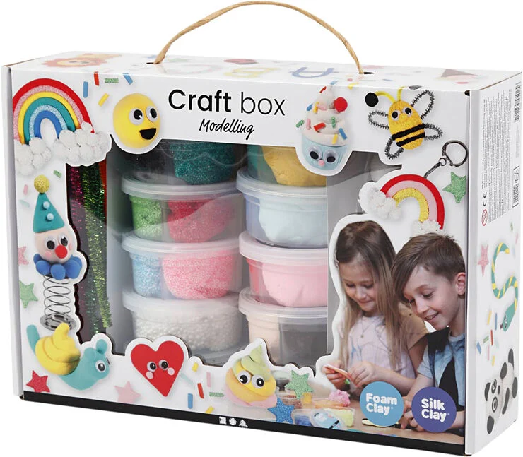 Creativ Company Foam Clay® og Silk Clay® i gaveæske