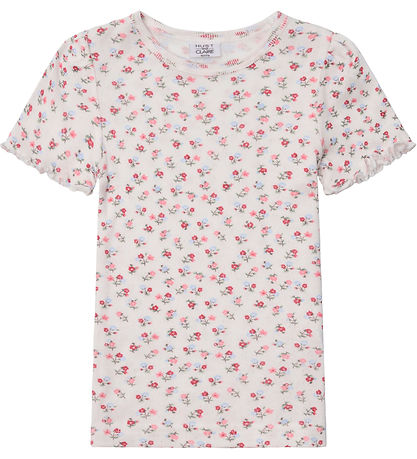 Hust and Claire T-Shirt - Alma - Ivory m. Blumen