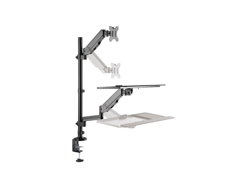NEOMOUNTS Monitor-Standfuss DS90-325BL1 Schwarz Höhenverstellbarer Tischarbeitsplatz für 1732