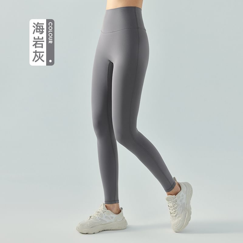 femmal - Hoge taille effen yoga legging
