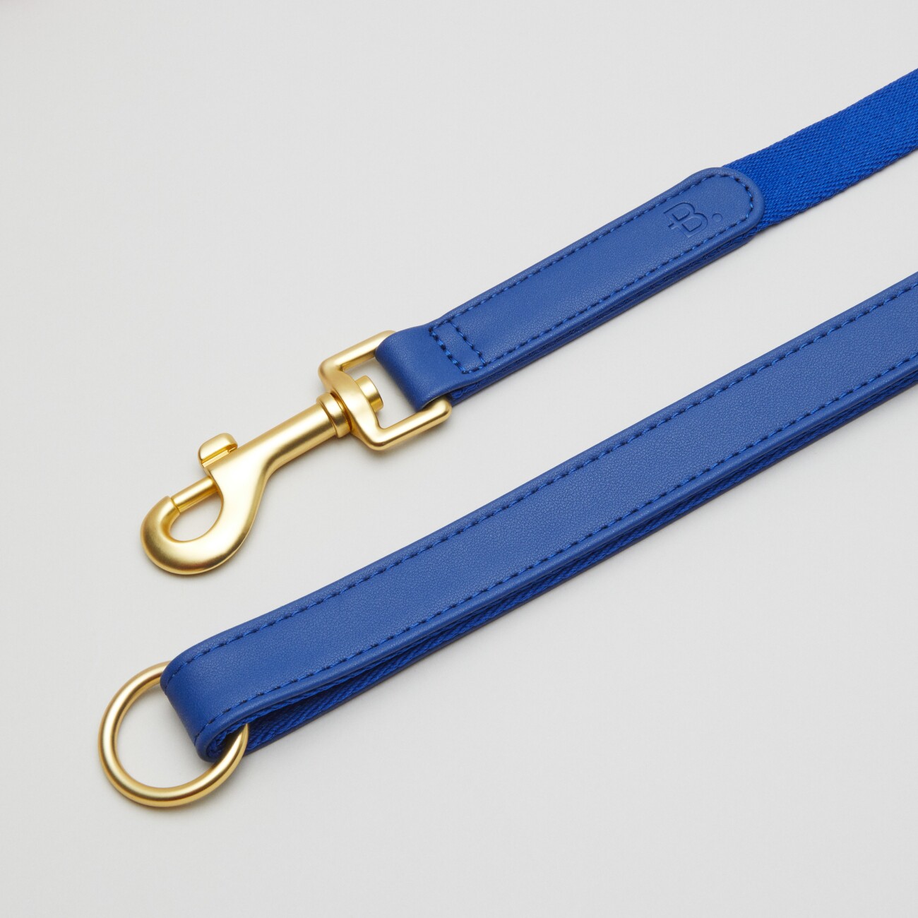 Barkalot Hundeleine Veganes Leder blau S