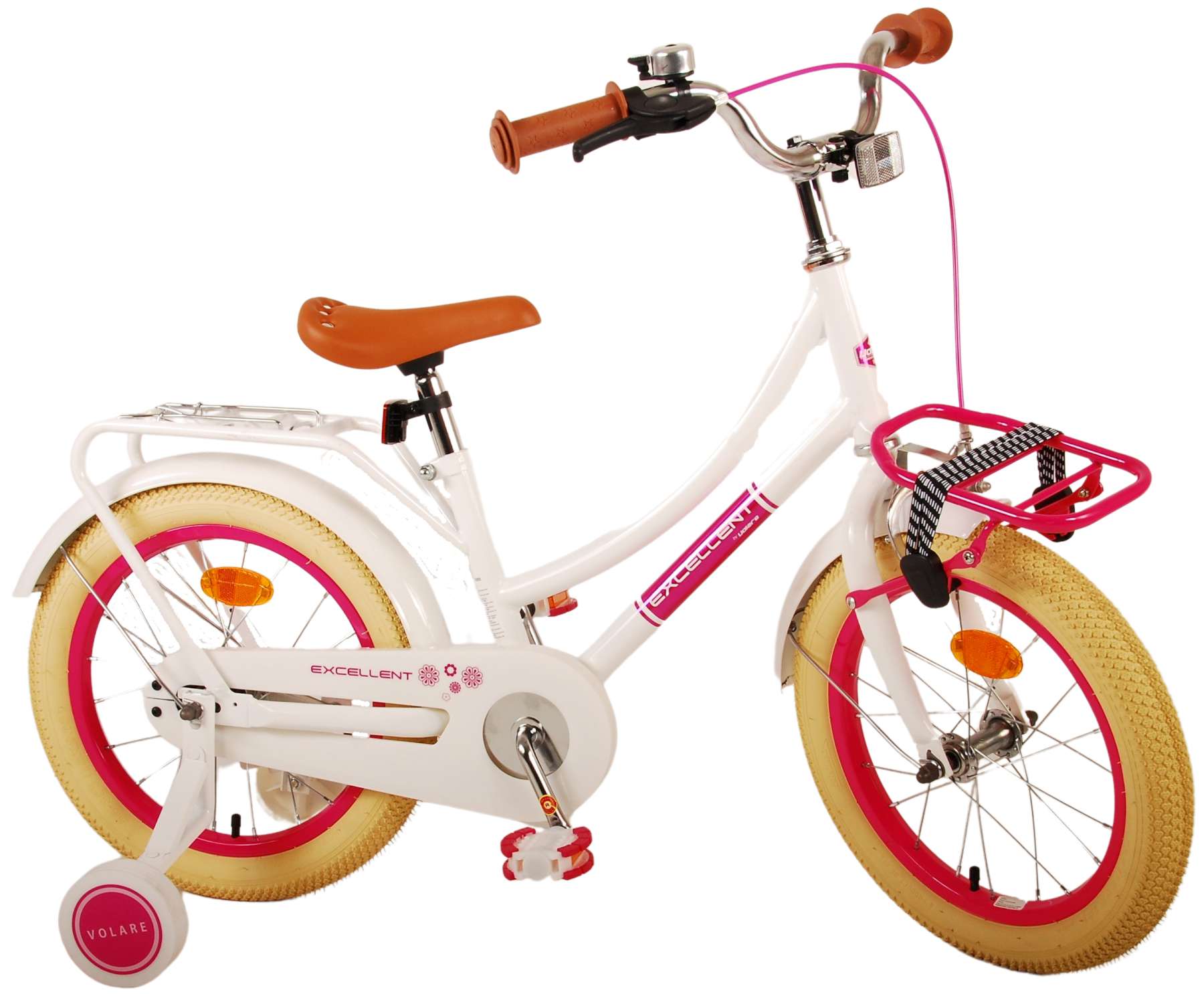 TPFSports Excellent Kinderfahrrad - Mädchen - 16 Zoll - Rücktritt + Handbremse - Grün