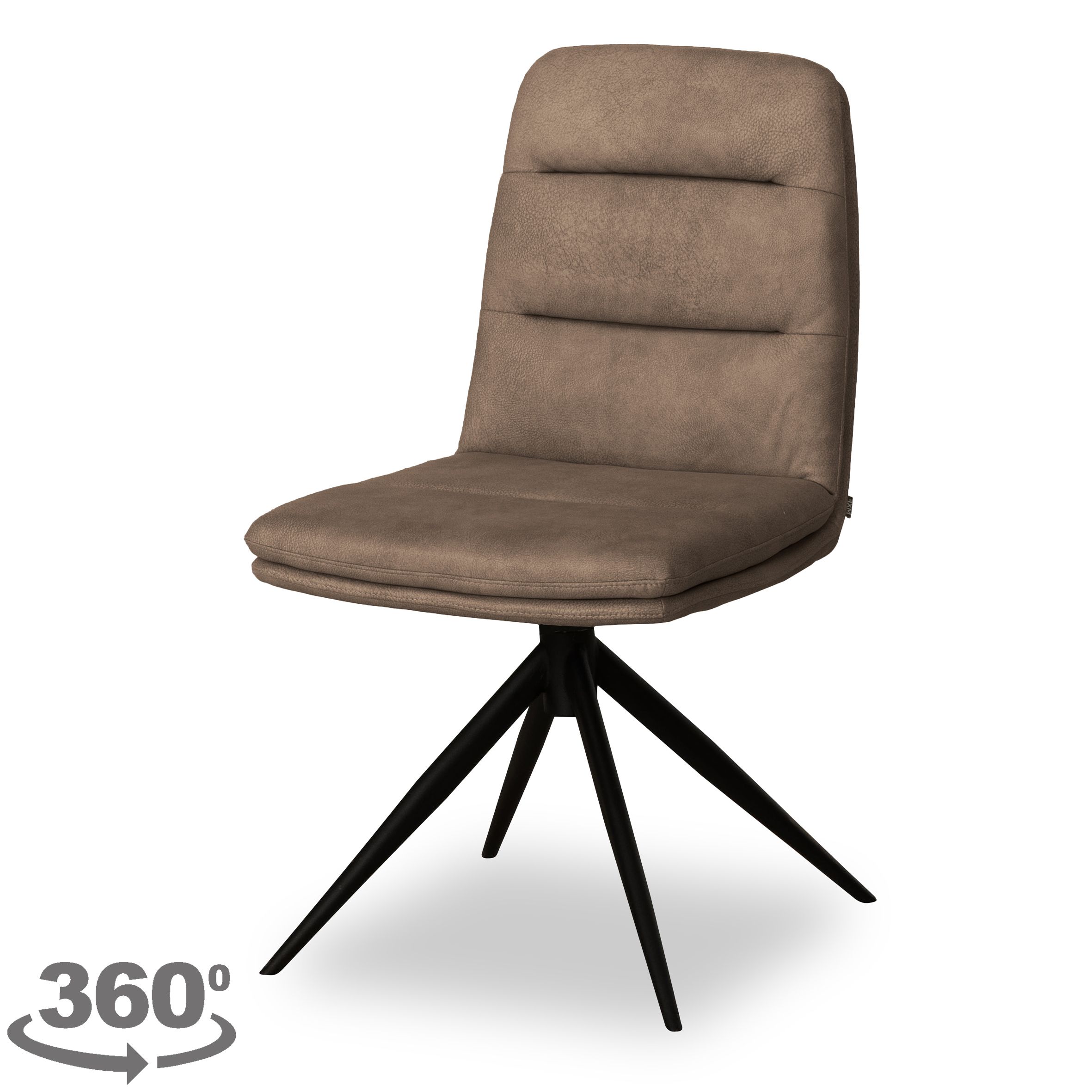 Eetkamerstoel - Zorro Taupe Sylke B48 x D63 x H88 cm