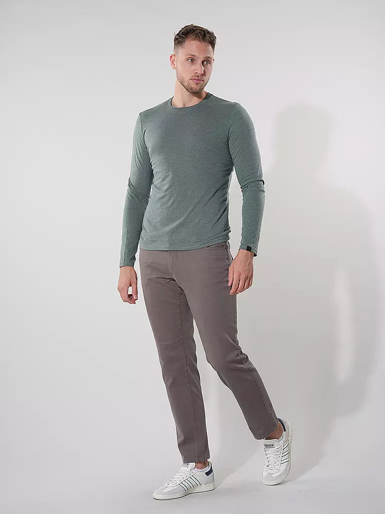 RAGWEAR Langarmshirt ZACHARI hellgrün