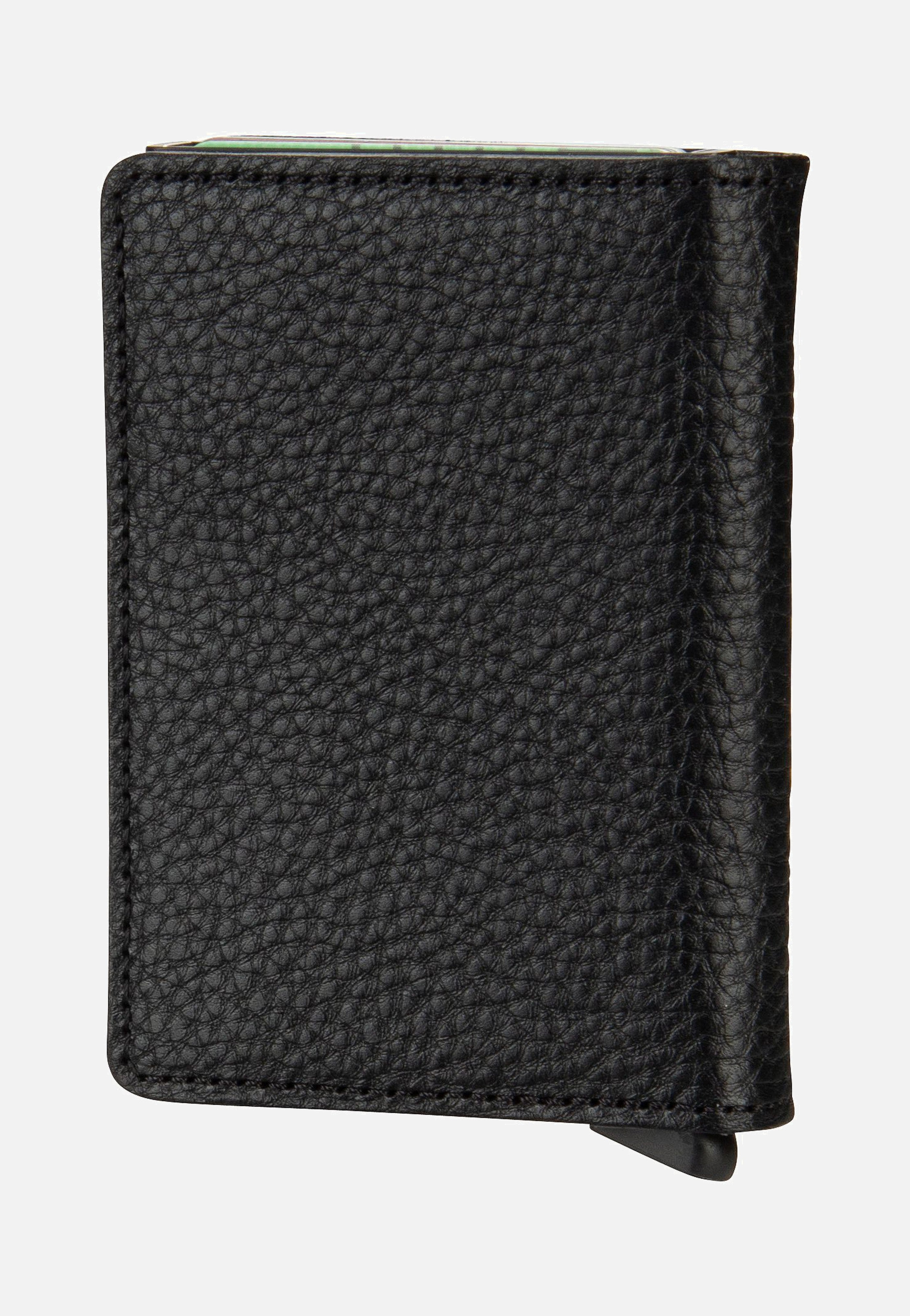 Slimwallet Veg Tanned Black-Black - Portemonnaie