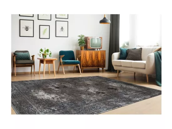 Tapis Pierre Cardin 230x160cm, design E209E coloris argent - Confort et élégance pour votre intérieur