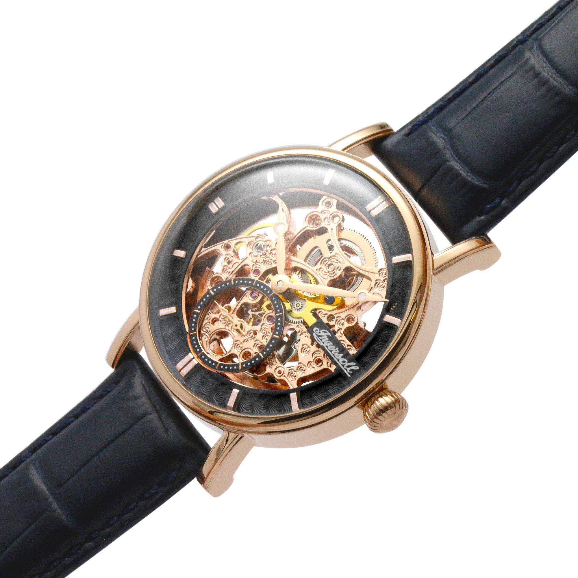 Ingersoll 1892 Mens Ingersoll Herald Automatic Blue Gold Watch