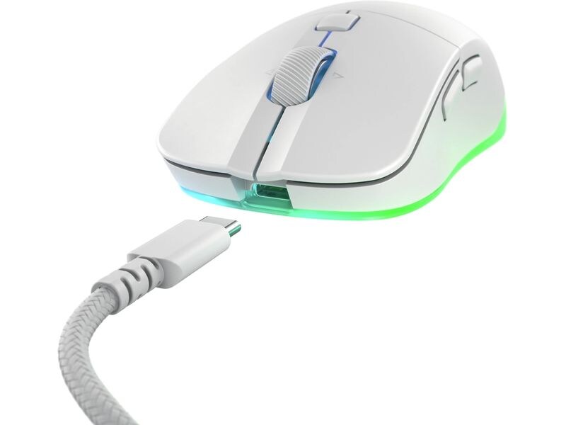 Cherry Gaming-Maus XTRFY M50 Wireless Weiss Kabellose Gaming-Maus