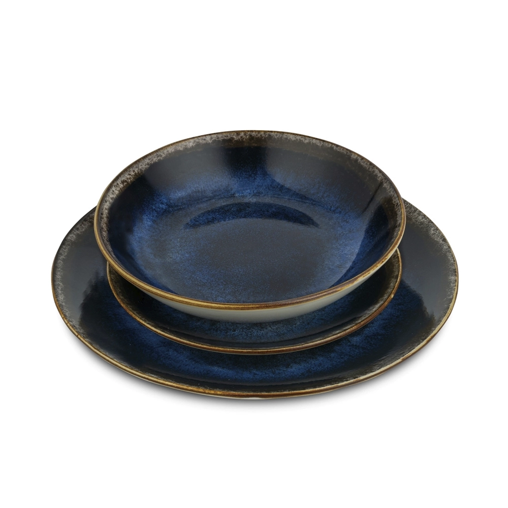 Berlinger Haus 18-teiliges Tellerset rund Deep Sea Collection