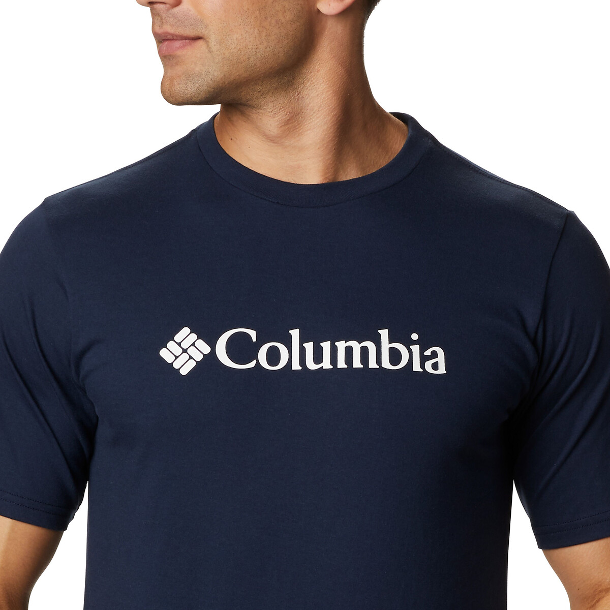 COLUMBIA<br>Camiseta de manga curta com logo no peito essencial