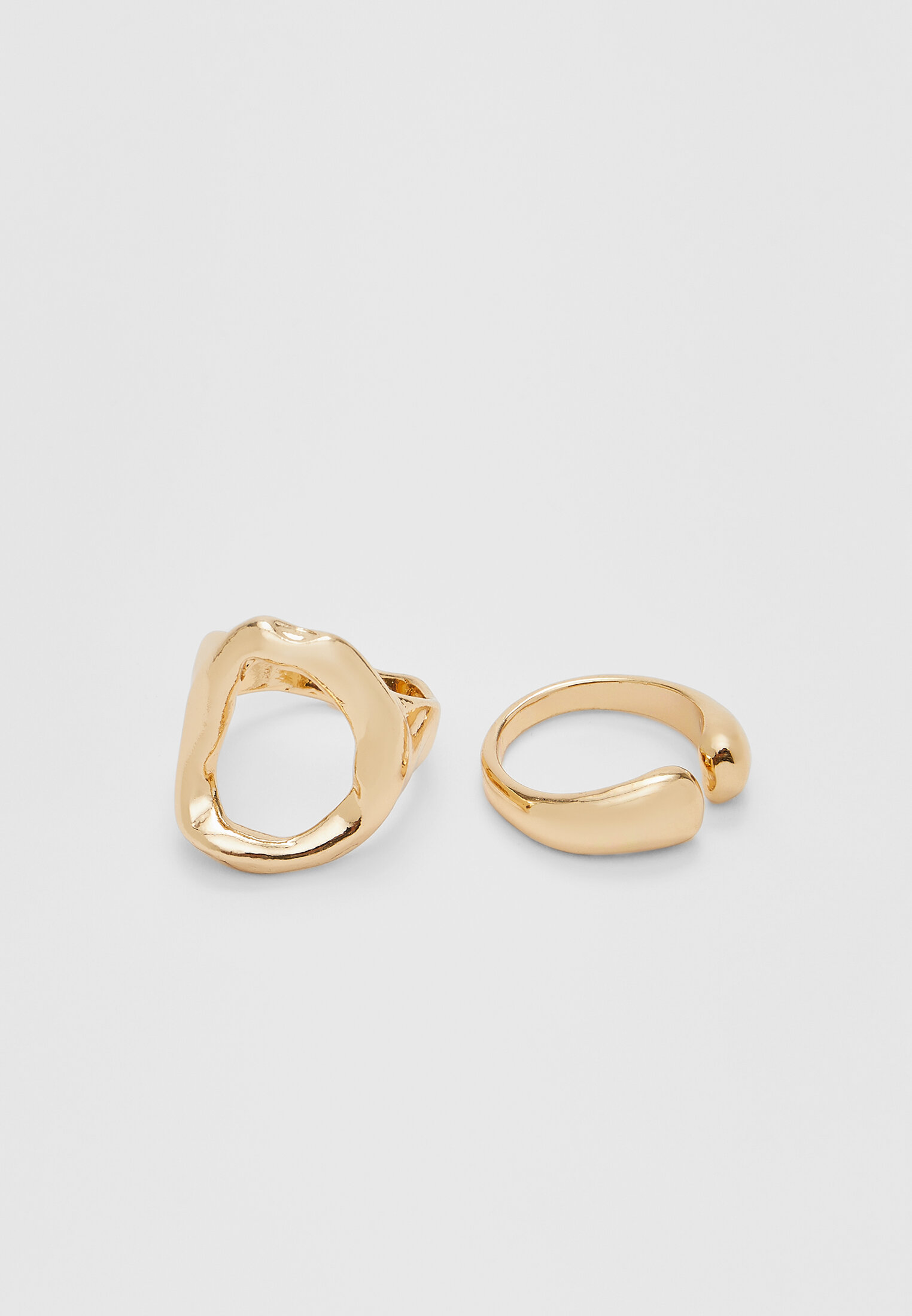 Conjunto de 4 anéis irregulares