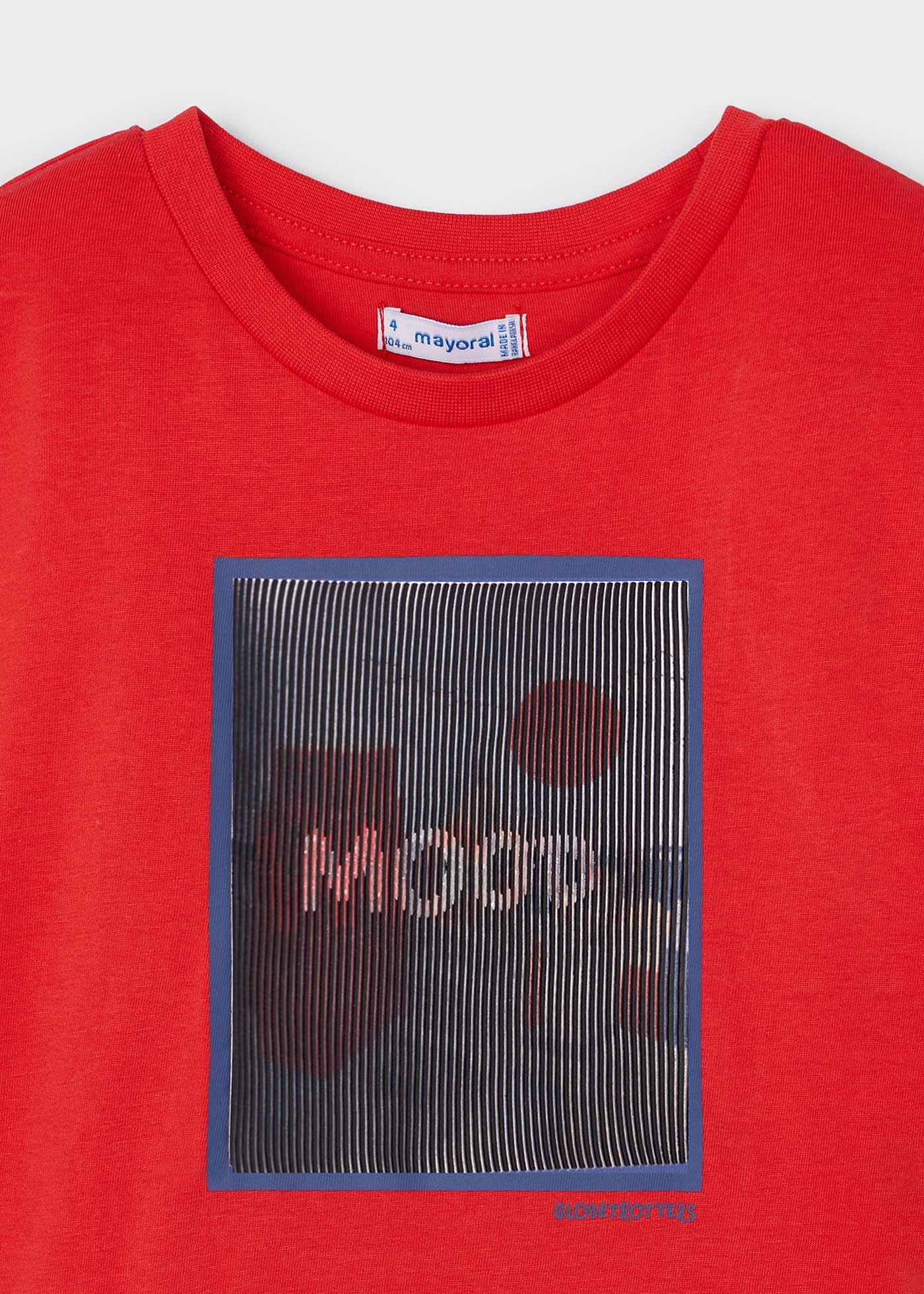 Camiseta lenticular de algodão de melhor qualidade para meninos (Universo)