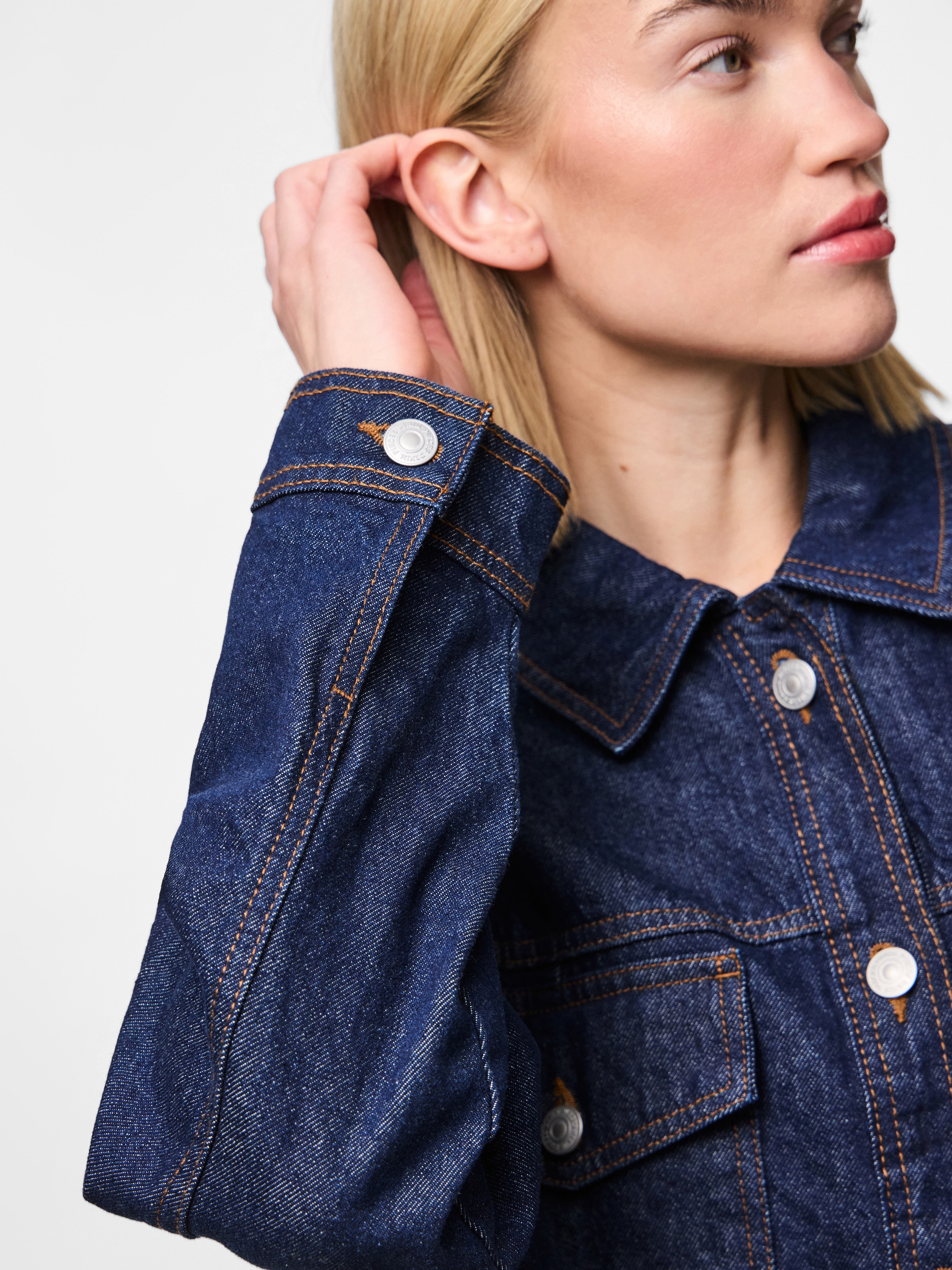 pieces Jeansjacke »PCELMA DENIM JACKET NOOS BC« ohne Kapuze