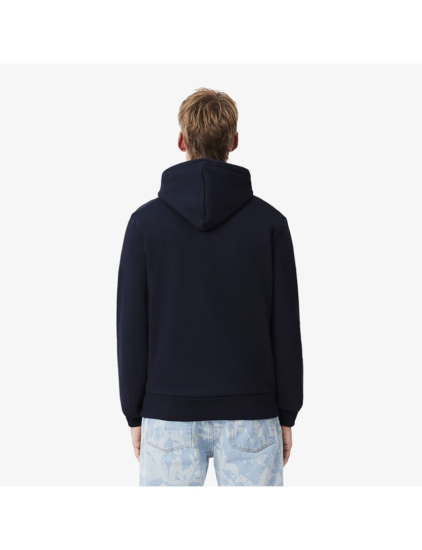 Blue Fleece Hooded Sweatshirt