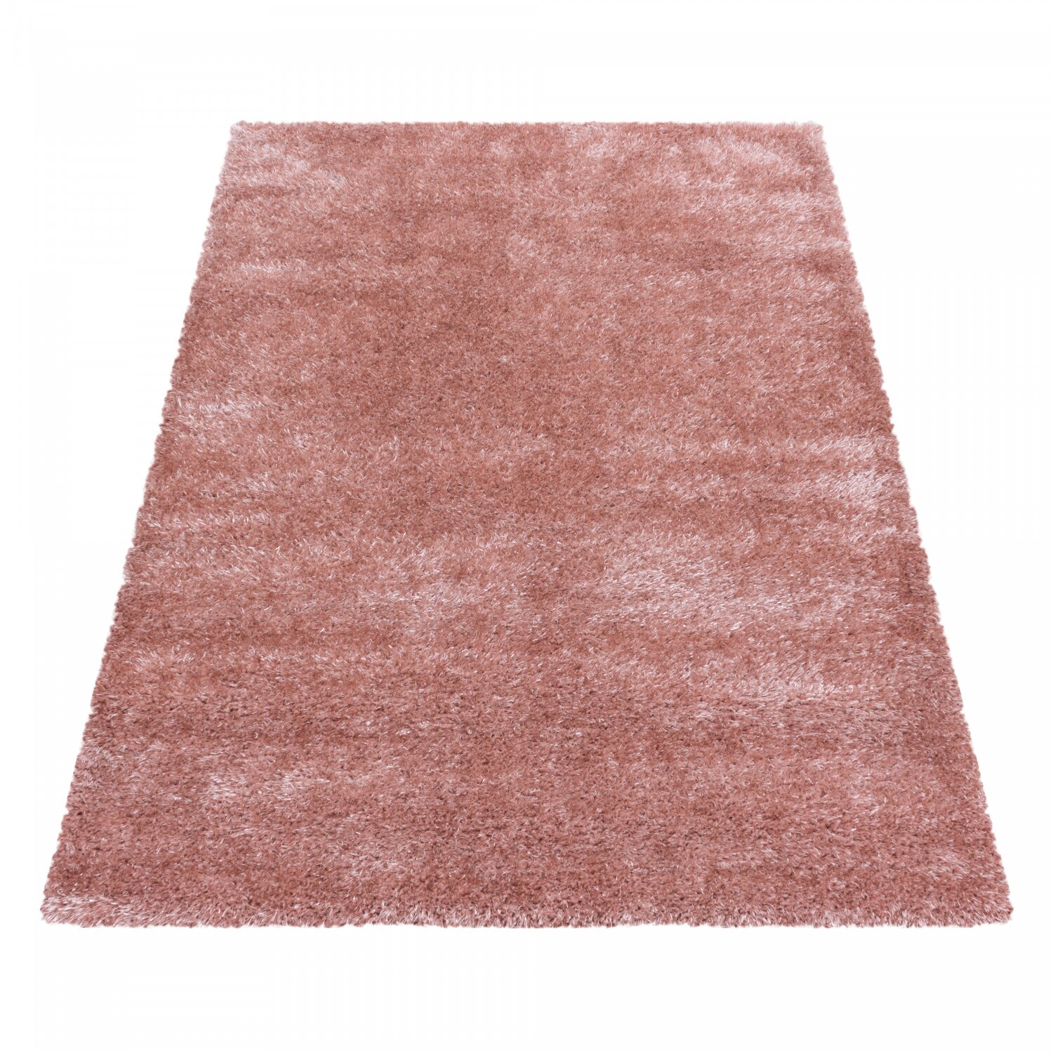 Einfarbig Hochflor Teppich, Flauschiger Langflor Shaggy Teppich, Rechteckig