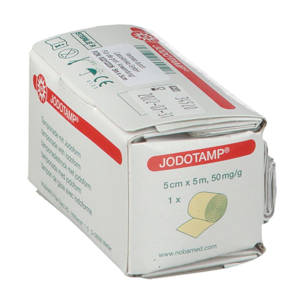 Jodotamp Tamponatestreifen 5mx5cm