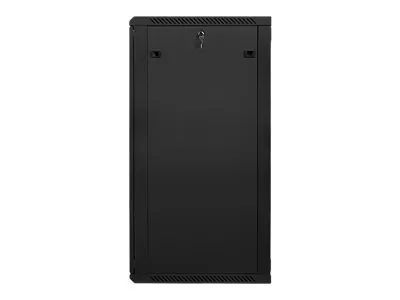 Lanberg - Rack kabinet - vægmonterbar - sort, RAL 9004 - 27U - 19