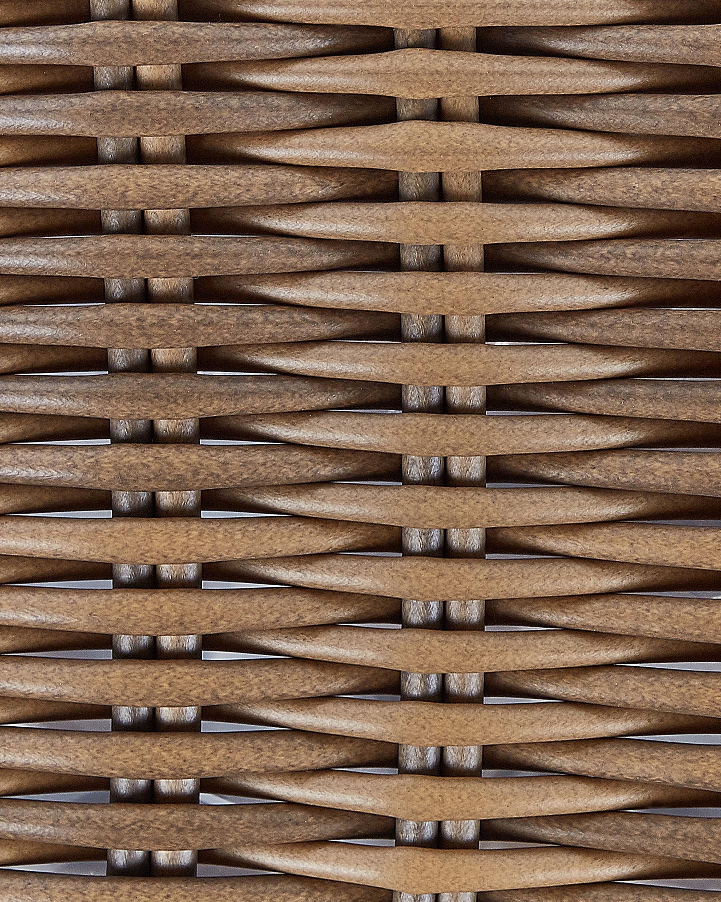 Set van 2 bloempotten ORMOS PE rotan 53/59 cm Bruin