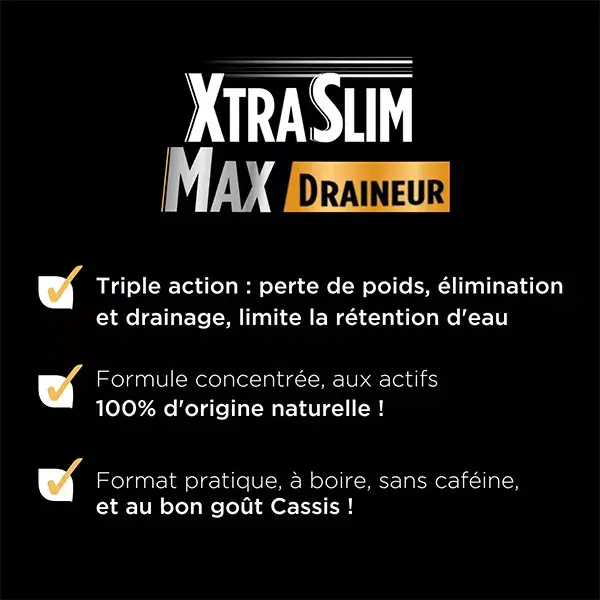 Forté Pharma XtraSlim Max Queimador de Gordura Drenante e Retenção de Água 500ml