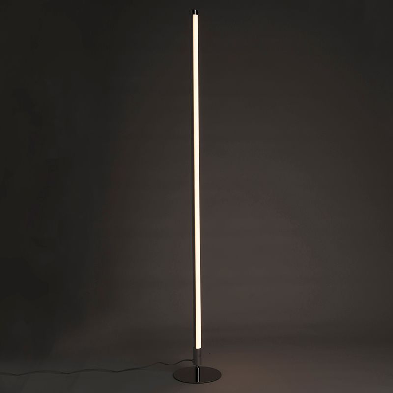 Moderne vloerlamp chroom incl. LED 3-staps dimbaar - Line-up