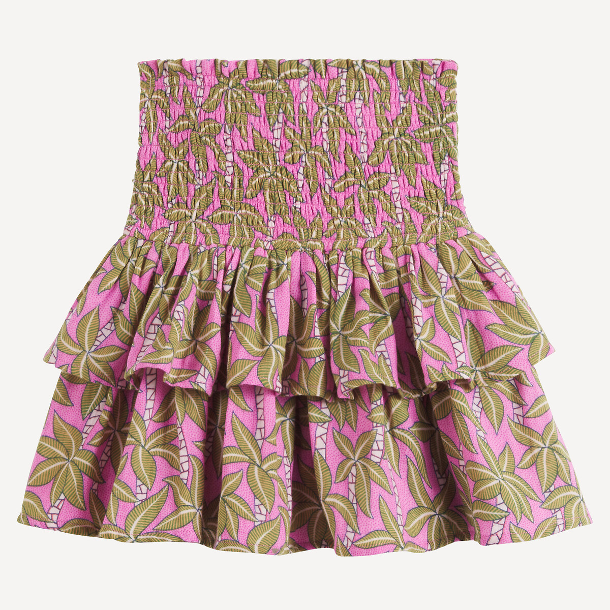 COLEÇÕES LA REDOUTE<br>Shorts com cintura franzida em tetra