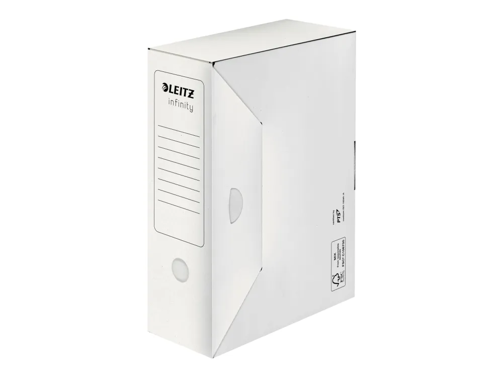 Leitz Infinity - Boksfil - rygbredde: 100 mm - for A4 - hvid