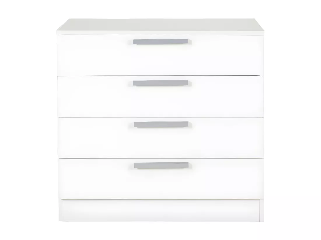 Commode MATHIAS - 4 tiroirs - blanc