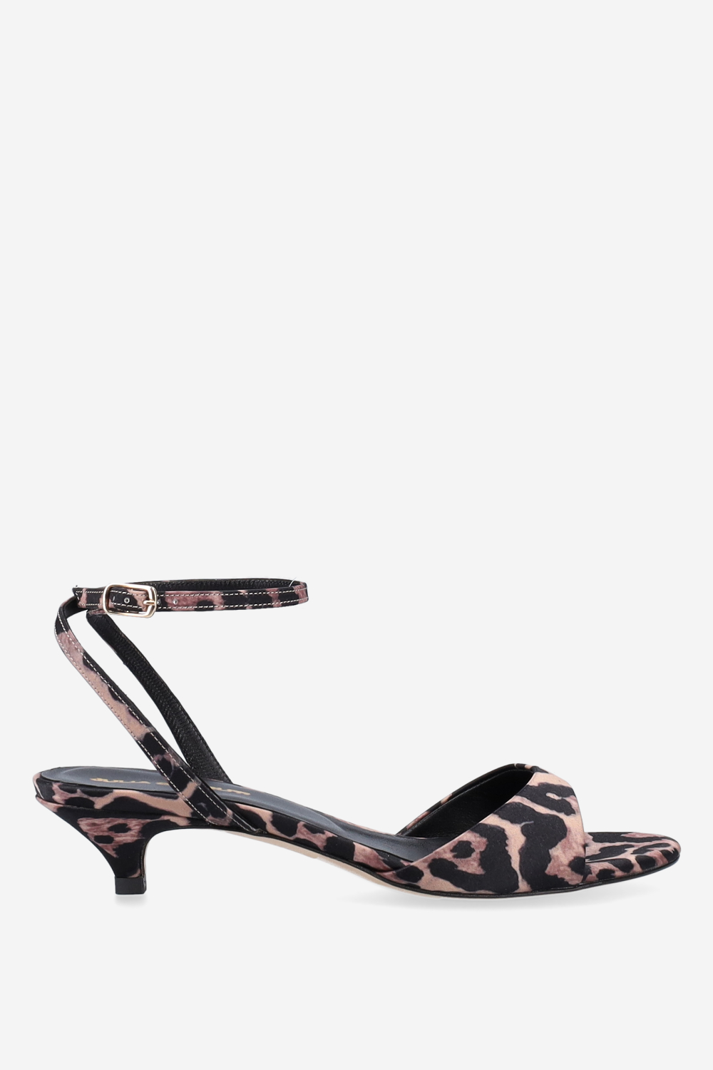 Satin heeled sandals