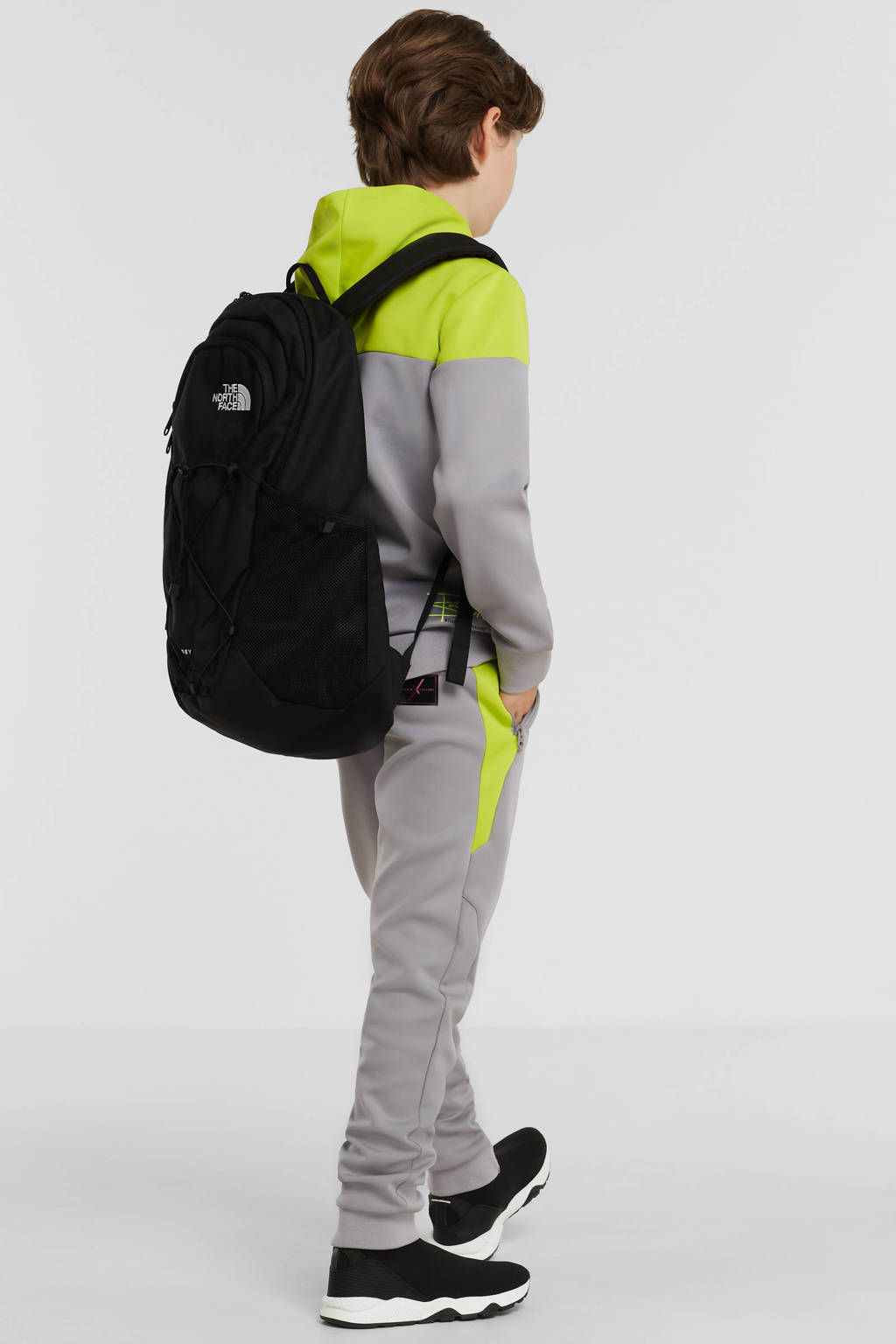 Retour Jeans hoodie Driver grijs/neon geel