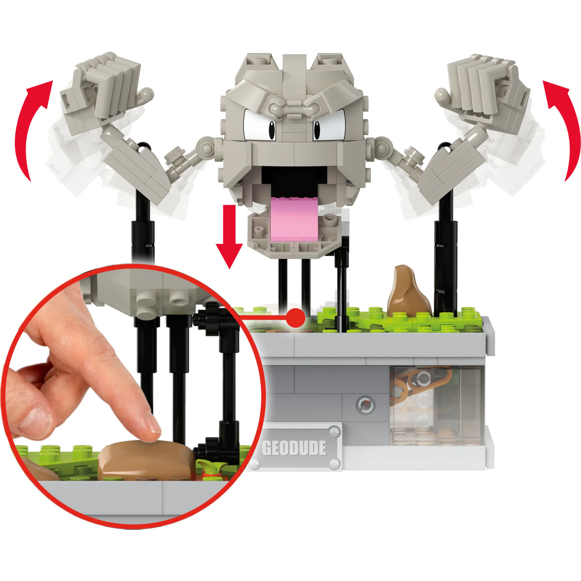 Mattel Konstruktionsspielzeug Pokémon Mini Motion Kleinstein