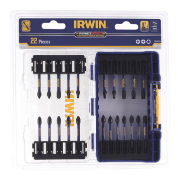Irwin schroefbitset Impact Pro 22-delig (Inclusief schroefbithouder)