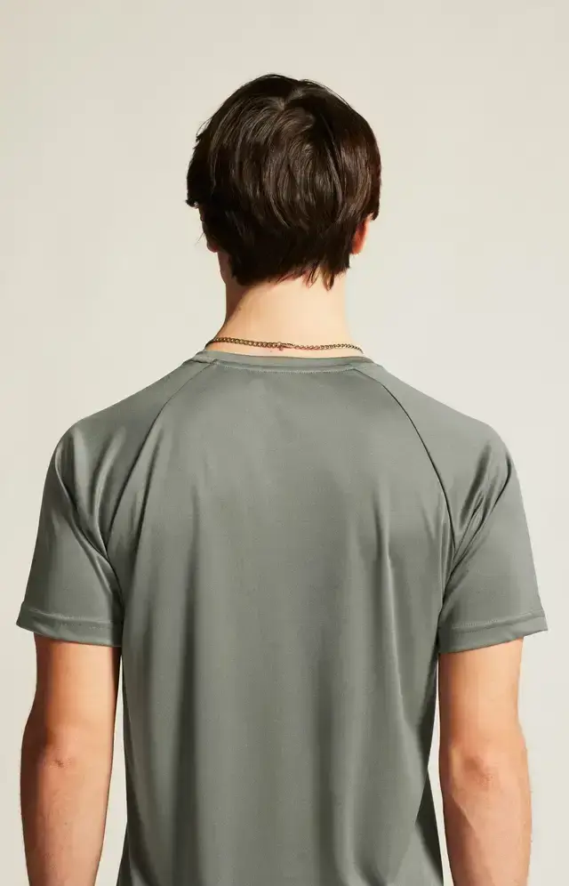 Craft CORE Unifly Logo Hardloopshirt Korte Mouwen Grijs/Groen Heren
