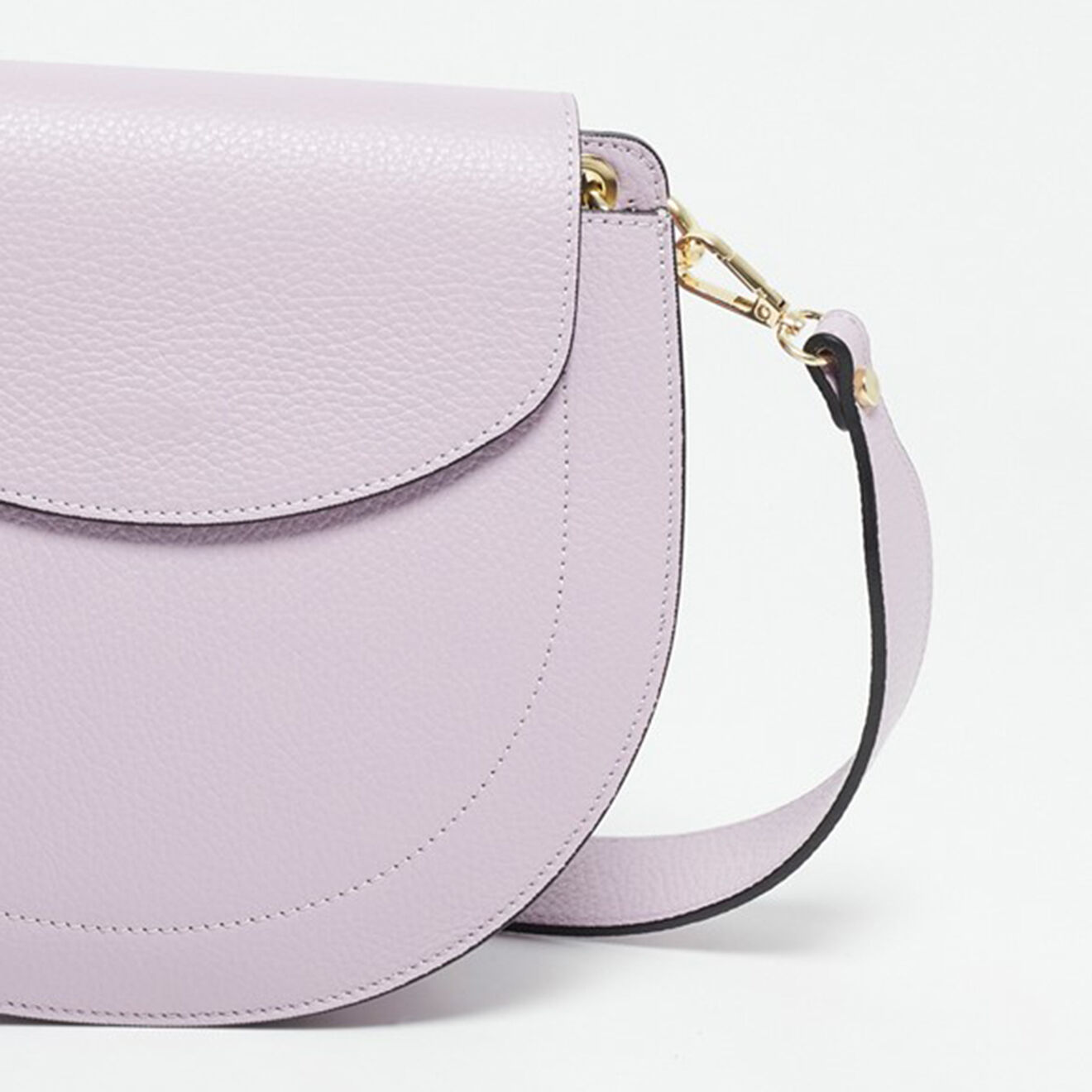Christian Laurier Sac bandoulière en Cuir Sélène lilas - 26x20.5x8 cm