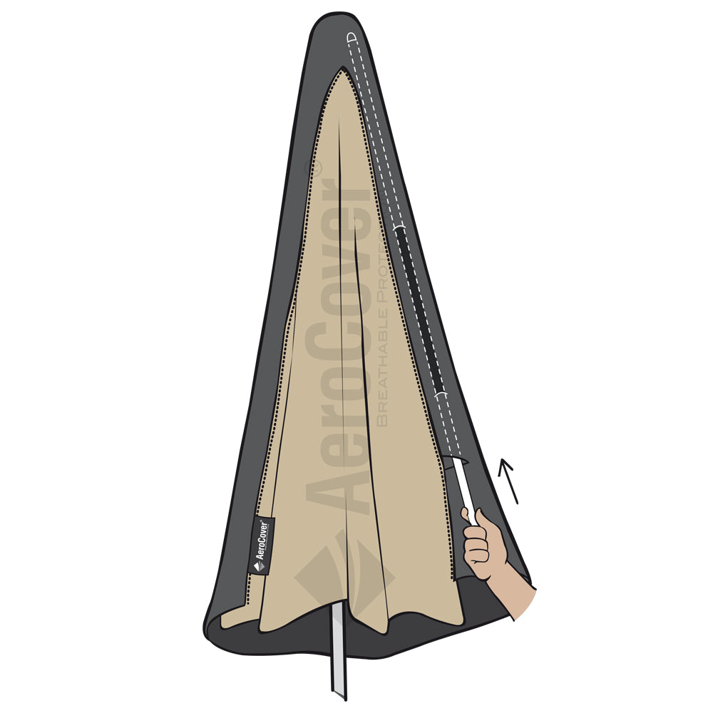 AeroCover Parasolhoes H 165 x Ã 35 cm