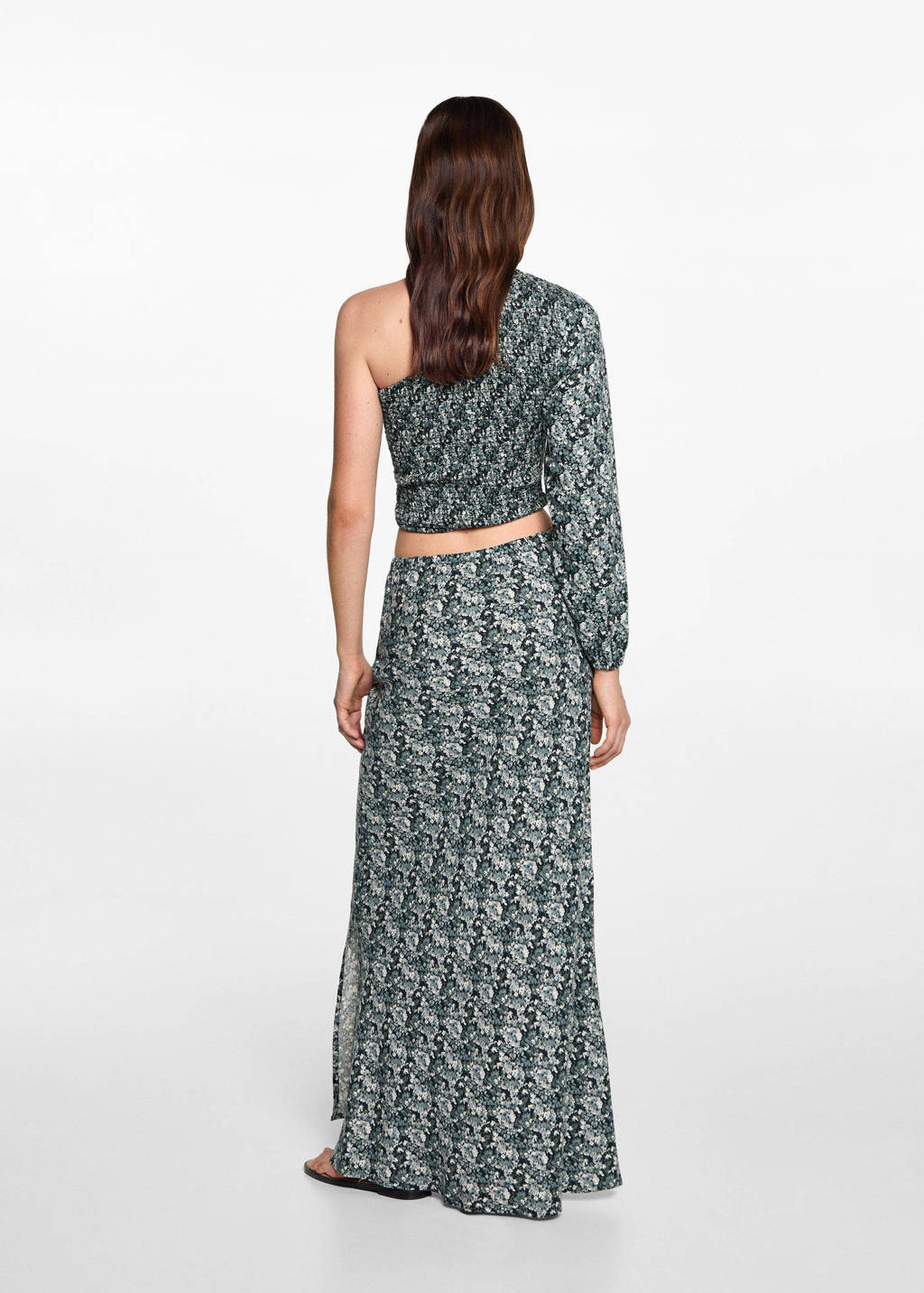 MANGO TEEN maxi rok blauw