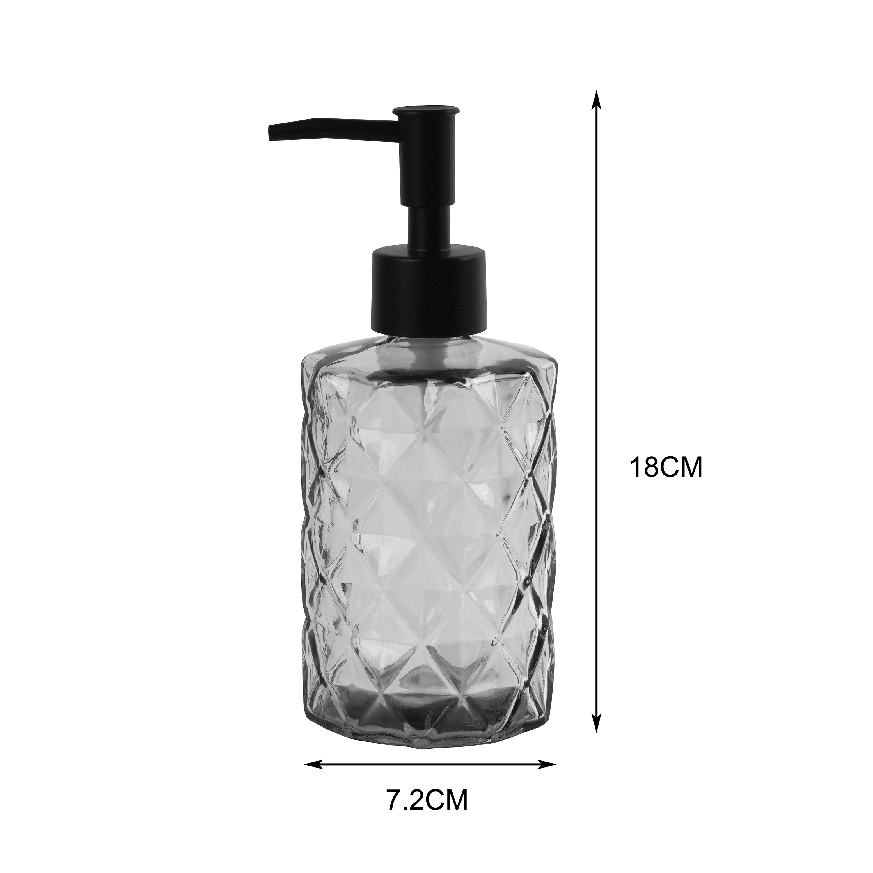 Seifenspender Glas 330 ml schwarz